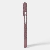 Personalisiertes Dusty-Rose-Muster Case-Mate iPhone Hülle (Rückseite / Links)