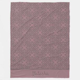 Personalisiertes Dusty-Rose-Muster Fleecedecke