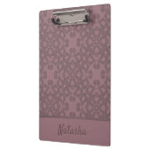 Personalisiertes Dusty-Rose-Muster Klemmbrett (Links)