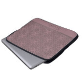 Personalisiertes Dusty-Rose-Muster Laptopschutzhülle (Vorne Knopf)