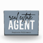 Personalisiertes Echtzeit-Anwesen-Agent Geschenke Fotoblock (Vorderseite)