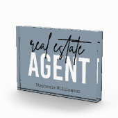 Personalisiertes Echtzeit-Anwesen-Agent Geschenke Fotoblock (Rechts)