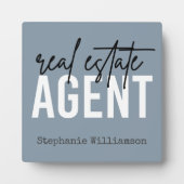 Personalisiertes Echtzeit-Anwesen-Agent Geschenke  Fotoplatte (Vorderseite)