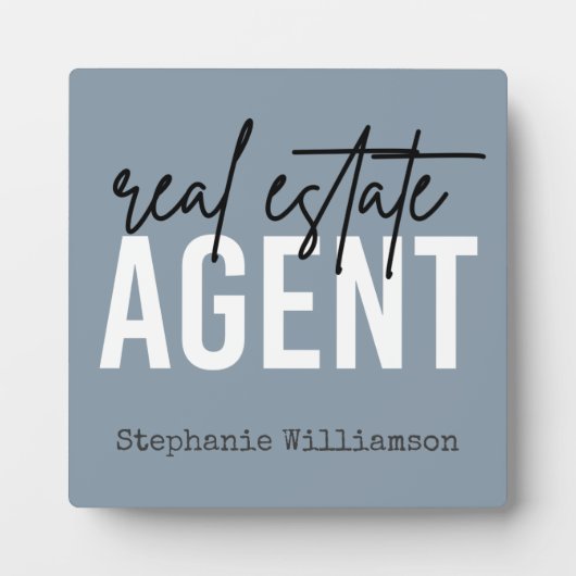 Personalisiertes Echtzeit-Anwesen-Agent Geschenke  Fotoplatte (Vorderseite)