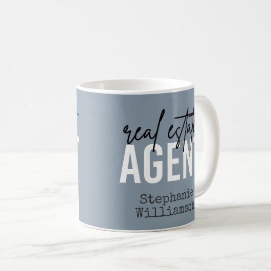 Personalisiertes Echtzeit-Anwesen-Agent Geschenke Kaffeetasse (VorderseiteRechts)