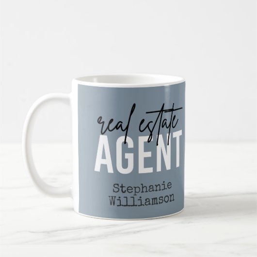 Personalisiertes Echtzeit-Anwesen-Agent Geschenke Kaffeetasse (Links)