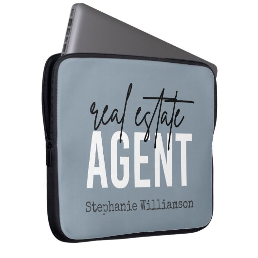 Personalisiertes Echtzeit-Anwesen-Agent Geschenke Laptopschutzhülle (Vorne Rechts)