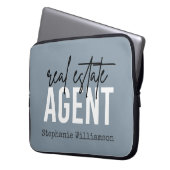 Personalisiertes Echtzeit-Anwesen-Agent Geschenke  Laptopschutzhülle (Vorderseite Links)