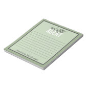 Personalisiertes Echtzeit-Anwesen-Agent Geschenke Notizblock (Rotiert)