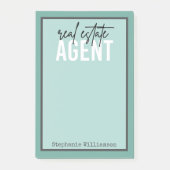 Personalisiertes Echtzeit-Anwesen-Agent Geschenke  Post-it Klebezettel (Vorderseite)