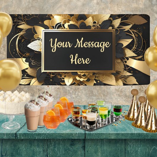 Personalisiertes Edelgold Banner