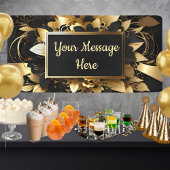 Personalisiertes Edelgold Banner