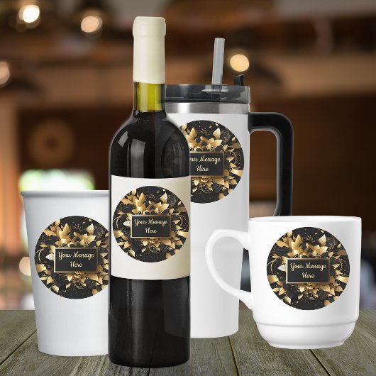 Personalisiertes Edelgold Etiketten