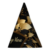 Personalisiertes Edelgold Partyhütchen (Rechts)