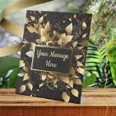 Personalisiertes Edelgold Sockelschild