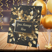 Personalisiertes Edelgold Sockelschild