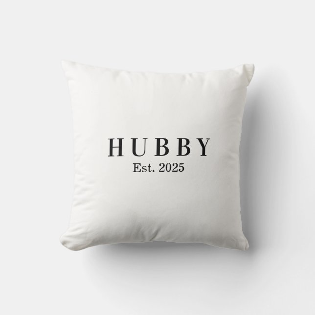 personalisiertes Ehemann-Jubiläums-Geschenk T-Shir Kissen (Vorderseite)