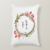 personalisiertes Ehepaar, das frisch verheiratet i Dekokissen (Vorderseite(Vertikal))