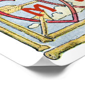 Personalisiertes Ehepaar Poster (Ecke)