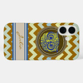 Personalisiertes Ei mit Zickzack Case-Mate iPhone Hülle (Rückseite (Horizontal))