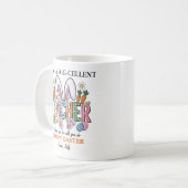 Personalisiertes Ei-zellent Lehrergeschenk zur Wer Kaffeetasse (Vorderseite Links)