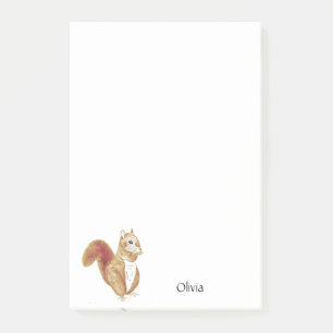 Personalisiertes Eichhörnchen Notas Post-It Klebezettel