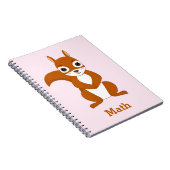 Personalisiertes Eichhörnchendesign Notizblock (Rechte Seite)