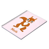 Personalisiertes Eichhörnchendesign Notizblock (Linke Seite)
