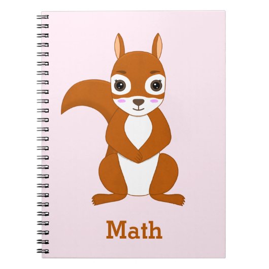 Personalisiertes Eichhörnchendesign Notizblock (Vorderseite)