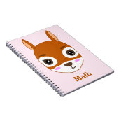 Personalisiertes Eichhörnchendesign Notizblock (Rechte Seite)