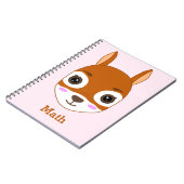 Personalisiertes Eichhörnchendesign Notizblock (Linke Seite)