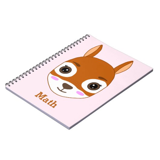 Personalisiertes Eichhörnchendesign Notizblock (Linke Seite)