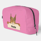 Personalisiertes Eichhörnchenzeichen Waschbeutel (Rechte Ecke)