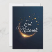 Personalisiertes Eid Mubarak  Feiertagskarte (Vorderseite)