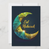 Personalisiertes Eid Mubarak  Feiertagskarte (Vorderseite)
