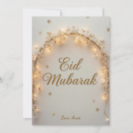 Personalisiertes Eid Mubarak  Feiertagskarte
