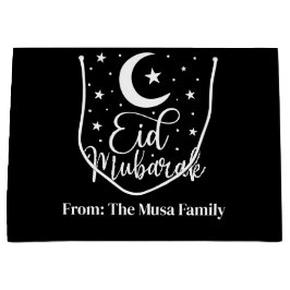Personalisiertes Eid Mubarak Modernes Eid Large Gi Große Geschenktüte