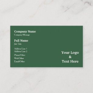 Personalisiertes Eigenes Logo & Text Visitenkarte