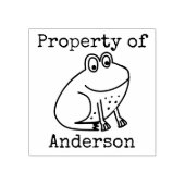 Personalisiertes Eigentum von Cartoon, gefroren Gummistempel (Prägung)