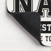 Personalisiertes Eigentum von Name – Varsity-Stil Mousepad (Ecke)