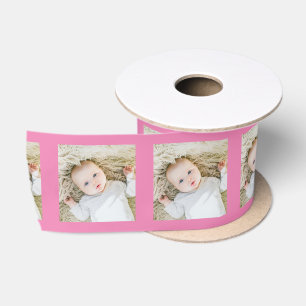 Personalisiertes Ein-Foto-Baby Satinband