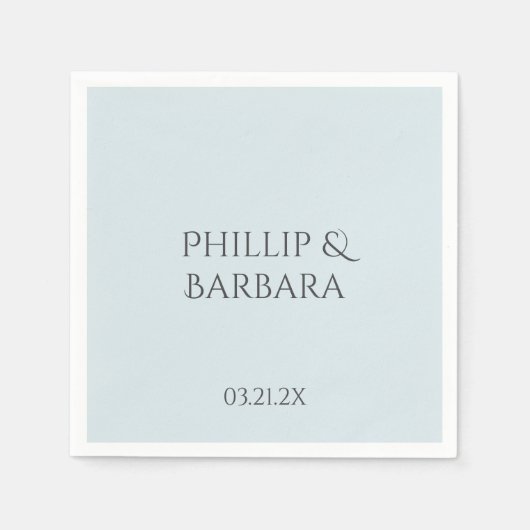 Personalisiertes einfaches 60-jähriges Hochzeitssz Serviette (Vorderseite)