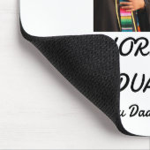 Personalisiertes einfaches Abschluss Foto Mousepad (Ecke)