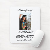 Personalisiertes einfaches Abschluss Foto Mousepad (Mit Mouse)