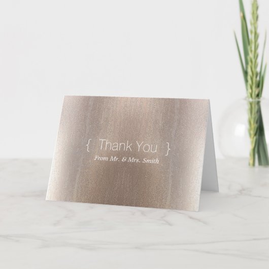 Personalisiertes, einfaches Elegant Vielen Dank Dankeskarte (Vorderseite)