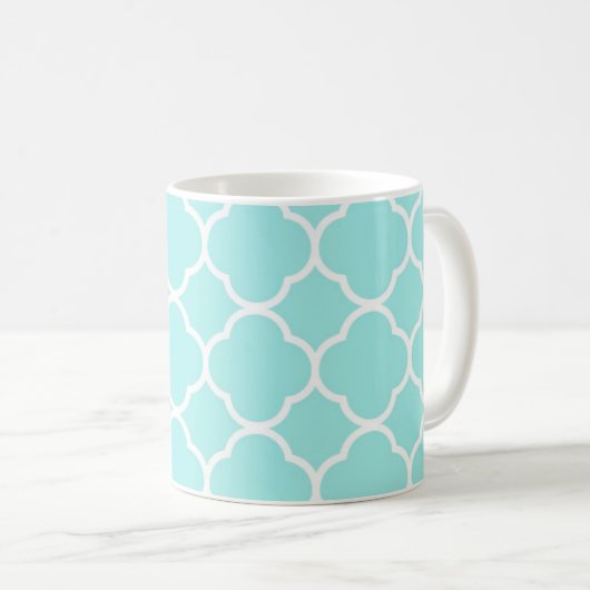 Personalisiertes Einfaches Elegantes Grünes Quatre Kaffeetasse (VorderseiteRechts)