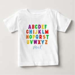 personalisiertes, einfaches frühes Lernen ABC Baby T-shirt