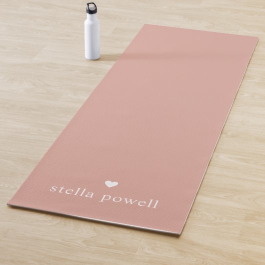 Personalisiertes Einfaches Herz Yogamatte (Beispiel)