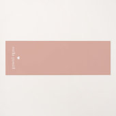 Personalisiertes Einfaches Herz Yogamatte (Rückseite (Horizontal))