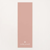 Personalisiertes Einfaches Herz Yogamatte (Vorderseite)